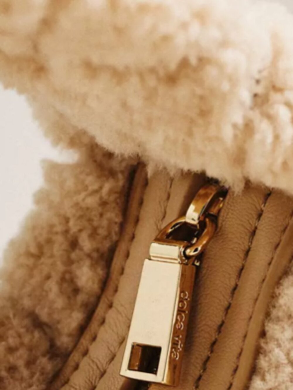 NWT Dolce Vita Frankie Faux Fur Satchel - Picture 7 of 16